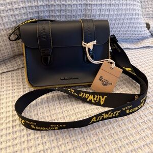 Dr. Martens Black and Yellow Crossbody Bag